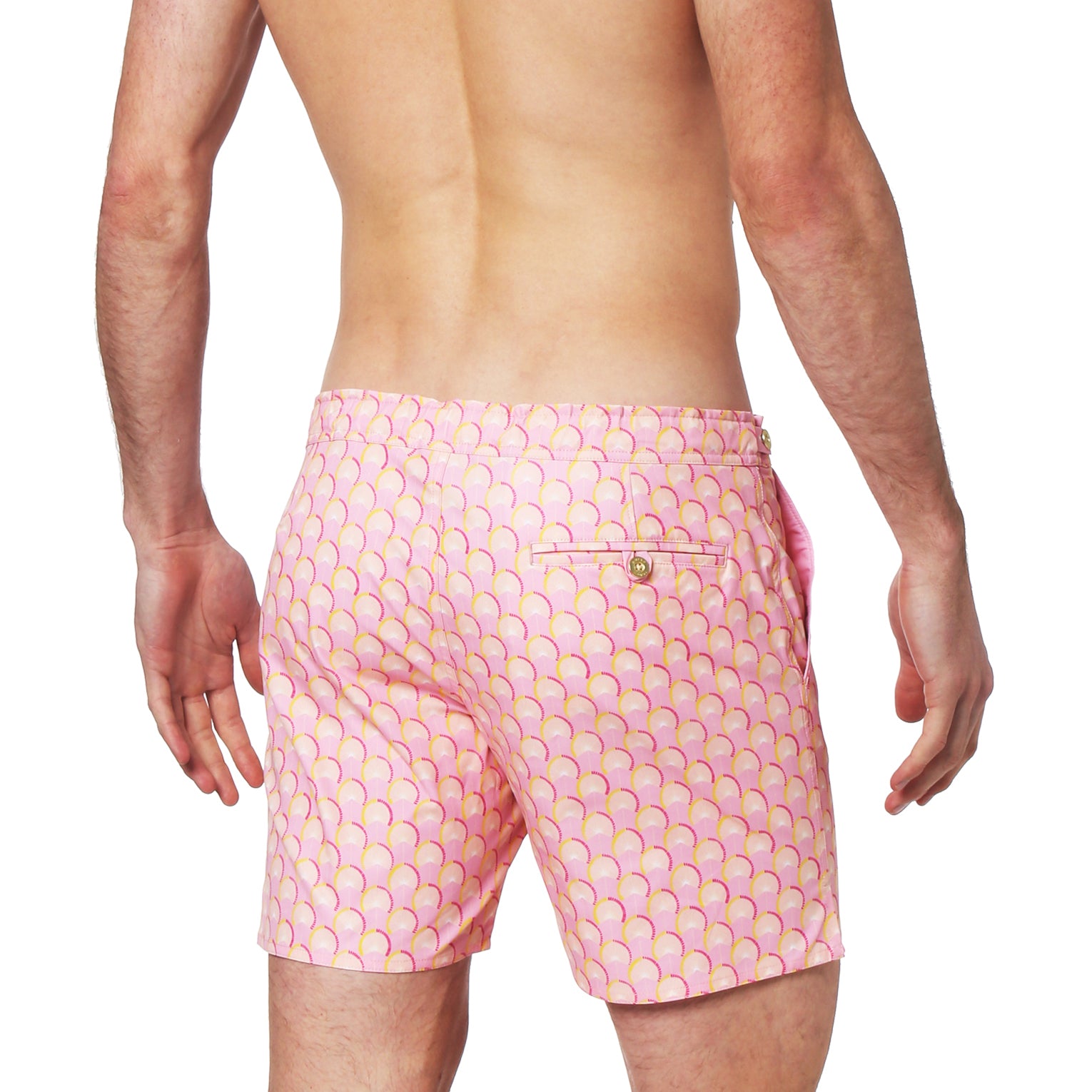 Fan Dancer Pink 6" Catalonia Swim Trunk