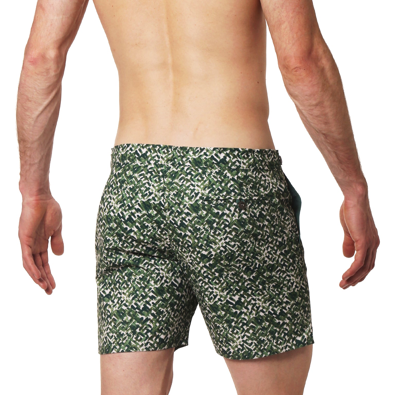 Green Impasto Print 6" Catalonia Stretch
