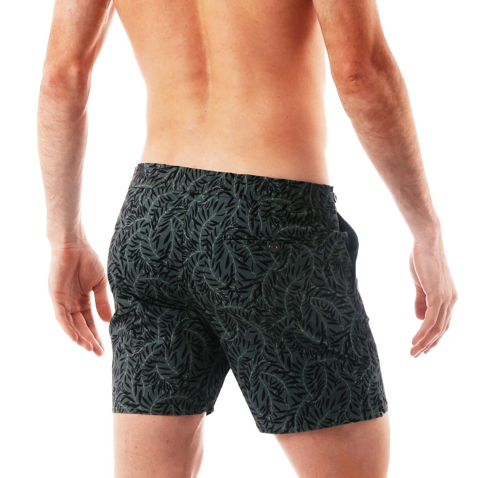Green Julian Print 6" Catalonia Stretch