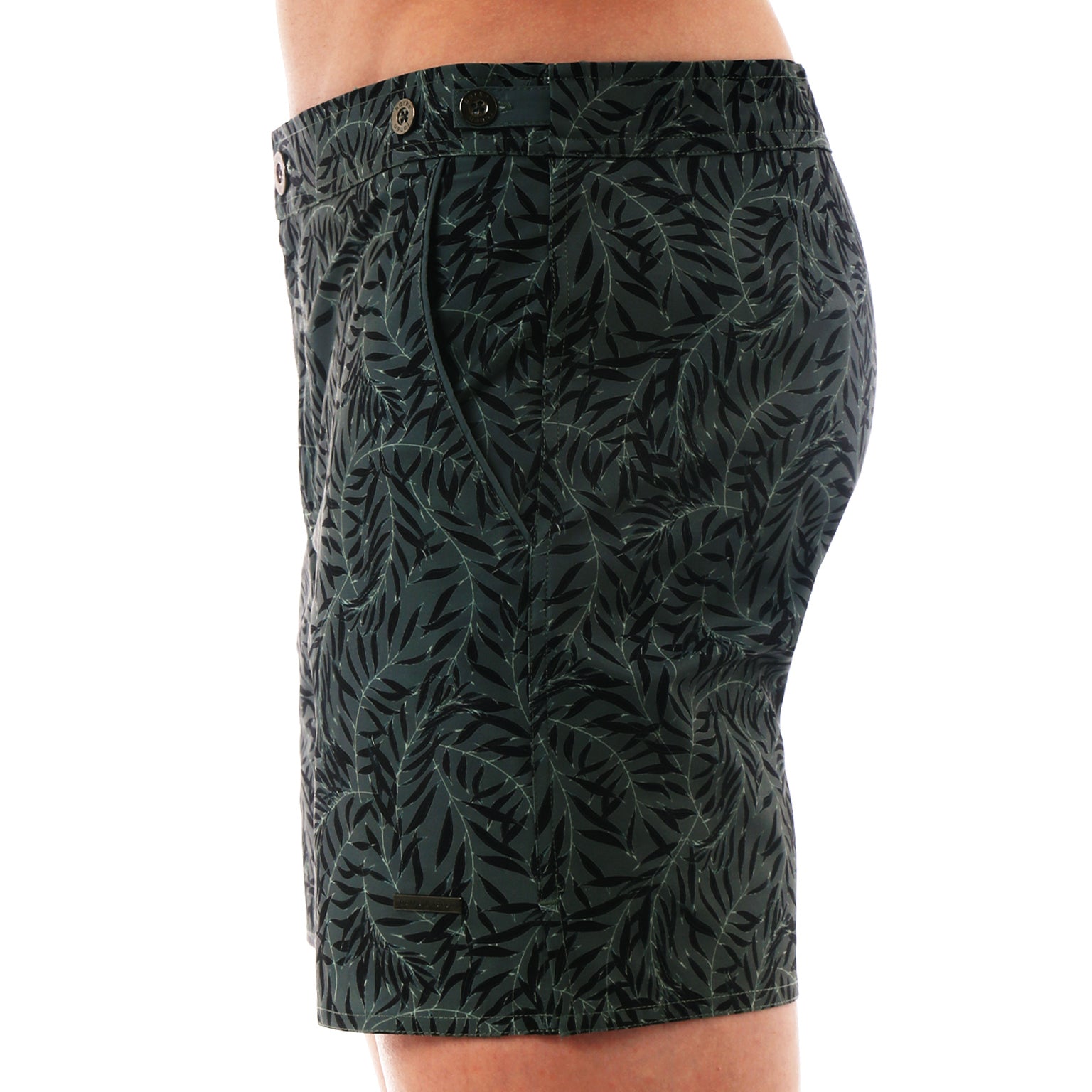 Green Julian Print 6" Catalonia Stretch