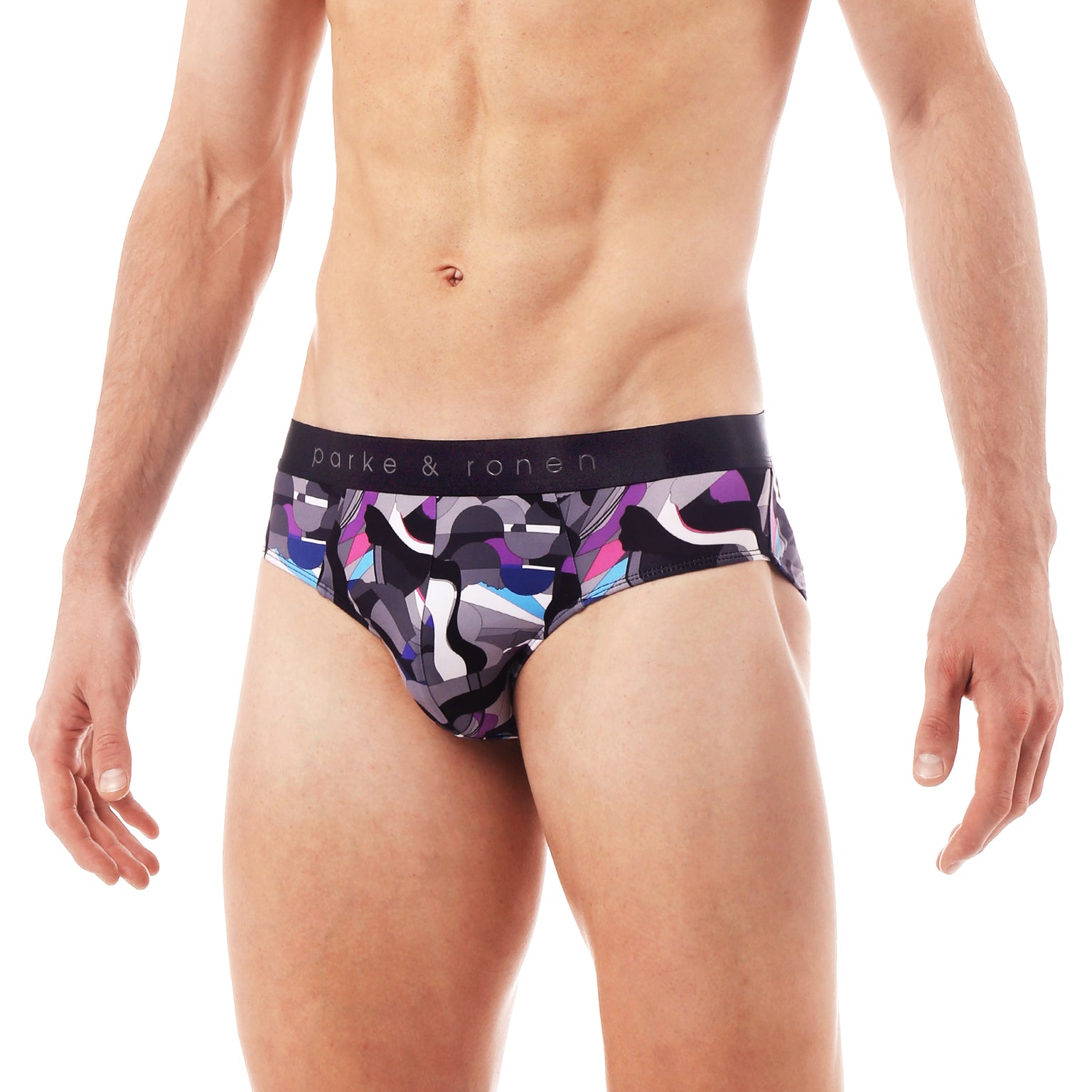 Purple Jubilee Print Low Rise Brief