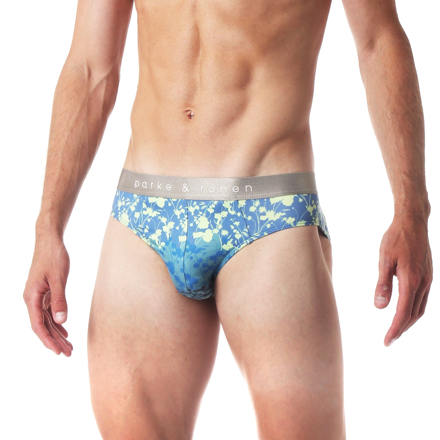 Teal Winter Garden Low Rise Brief