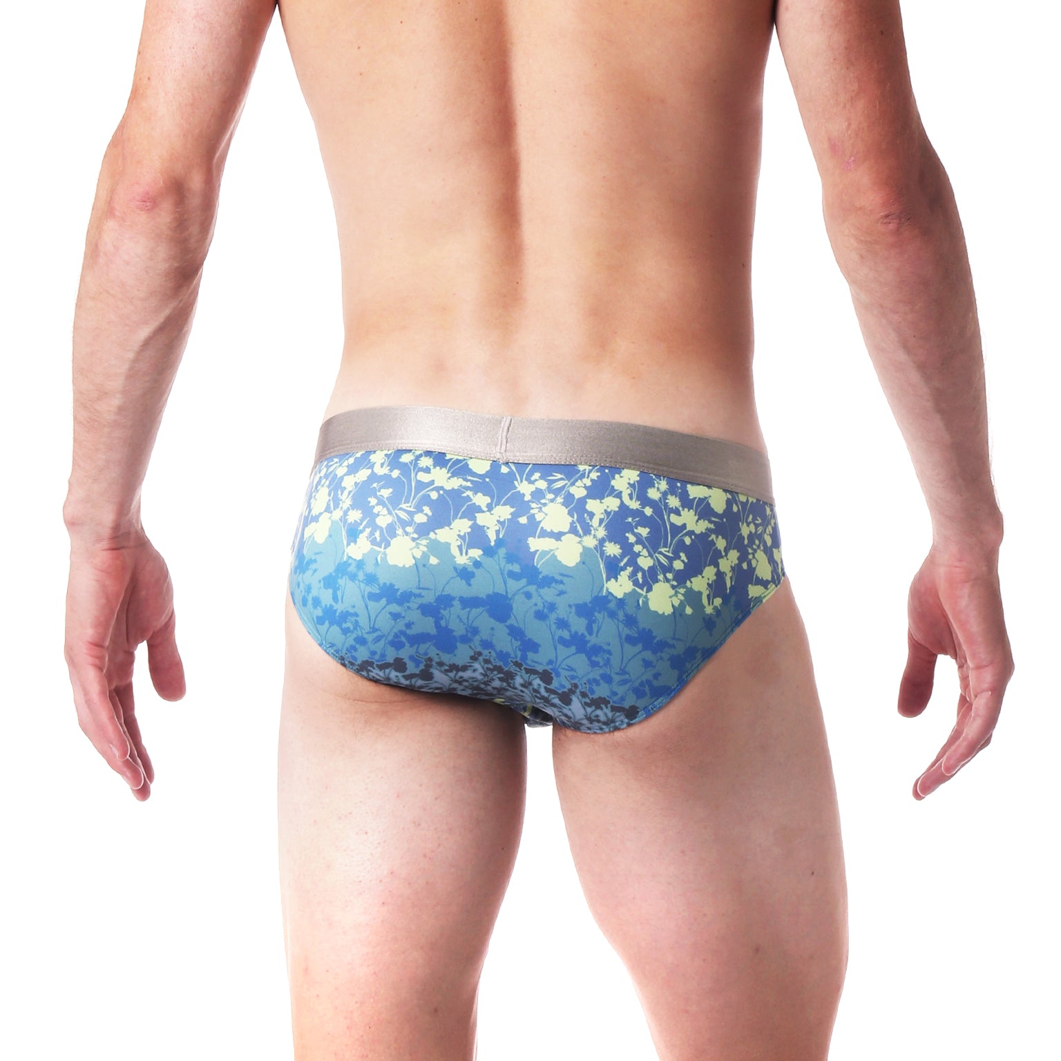 Teal Winter Garden Low Rise Brief
