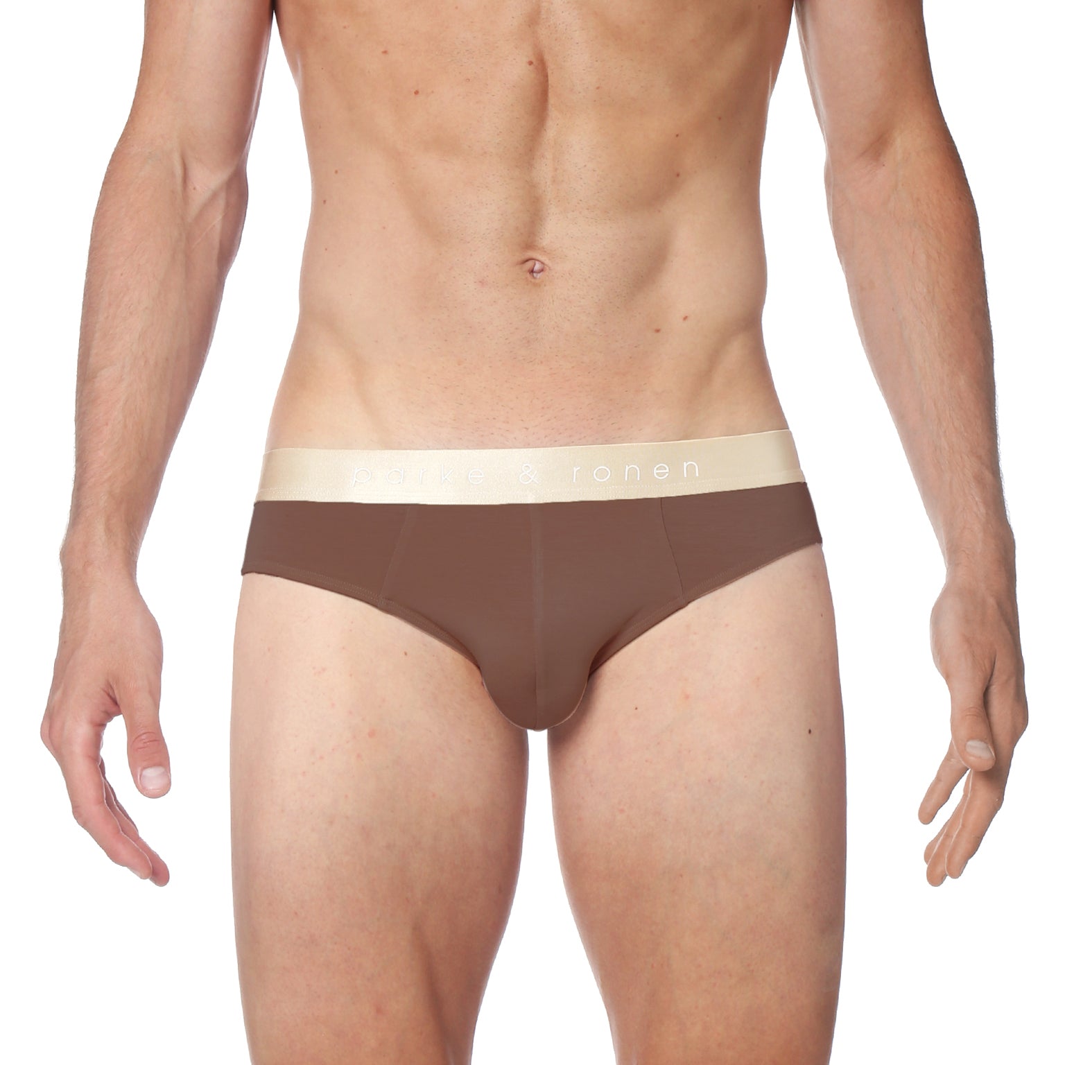 NEW- Chocolate Low-Rise Brief - parke & ronen