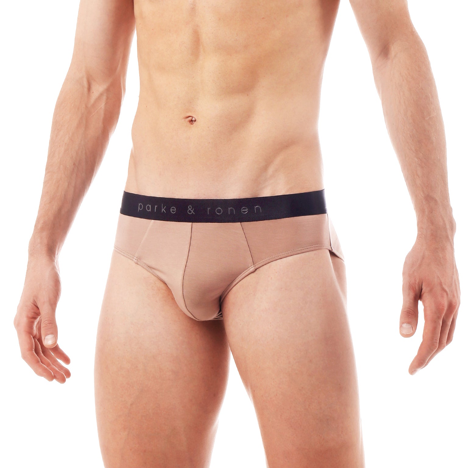 Caramel Taupe Solid Low Rise Brief