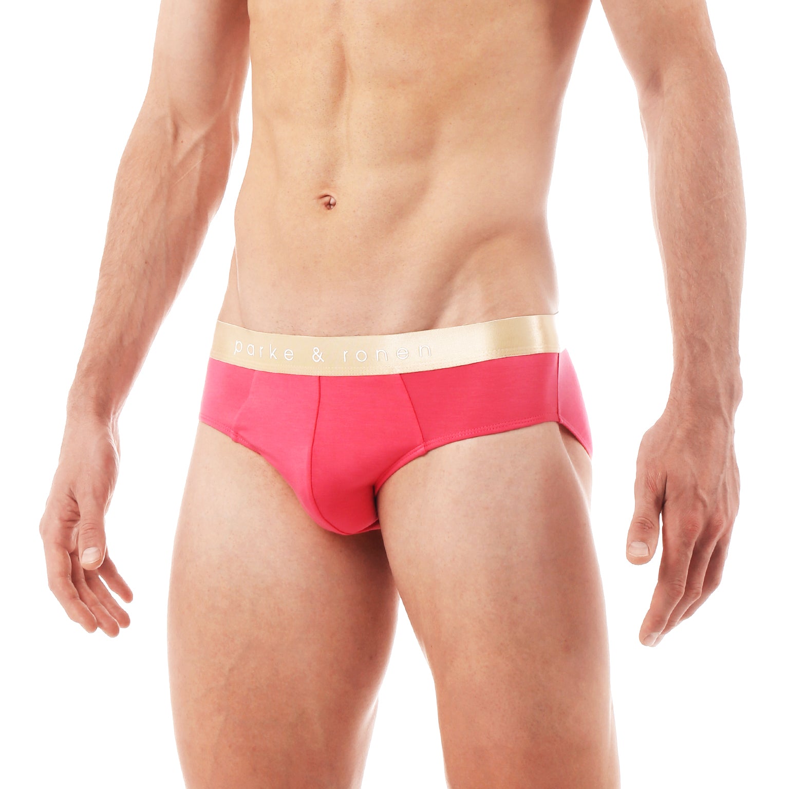 Flamingo Pink Solid Low Rise Brief