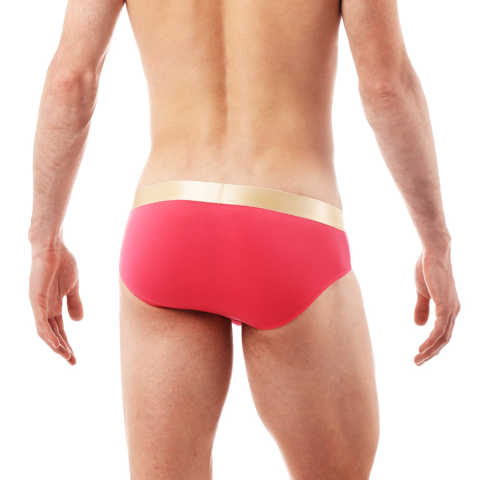 Flamingo Pink Solid Low Rise Brief