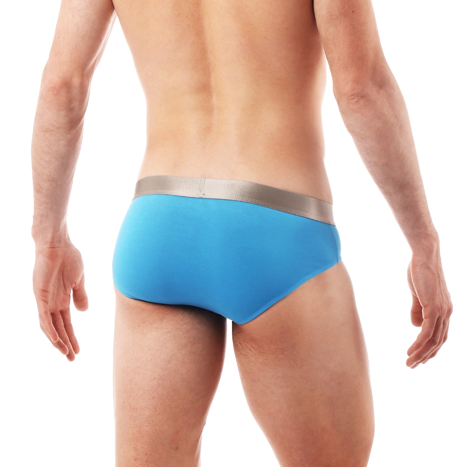 Tunisian Blue Solid Low Rise Brief