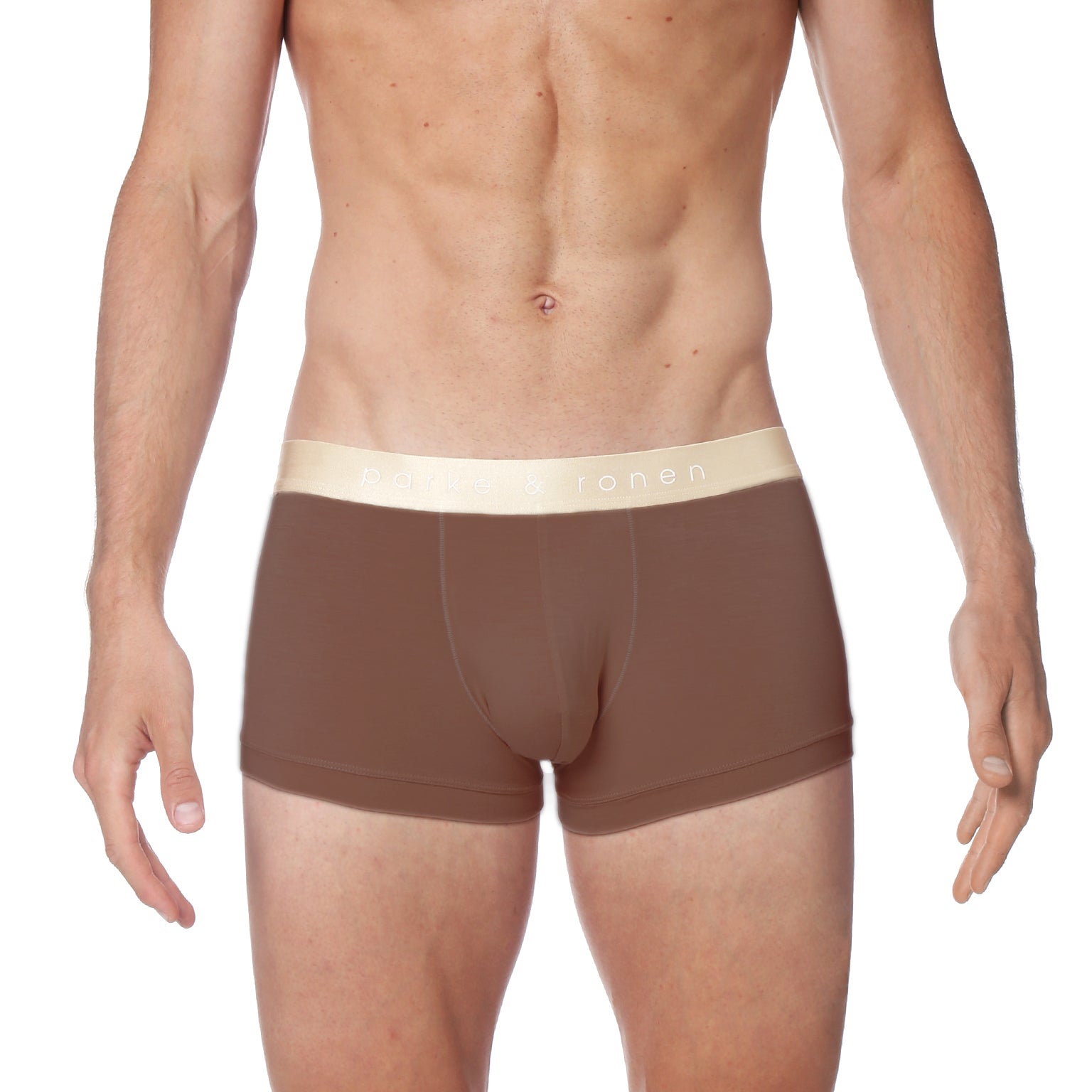 NEW- Chocolate Low Rise Trunk - parke & ronen
