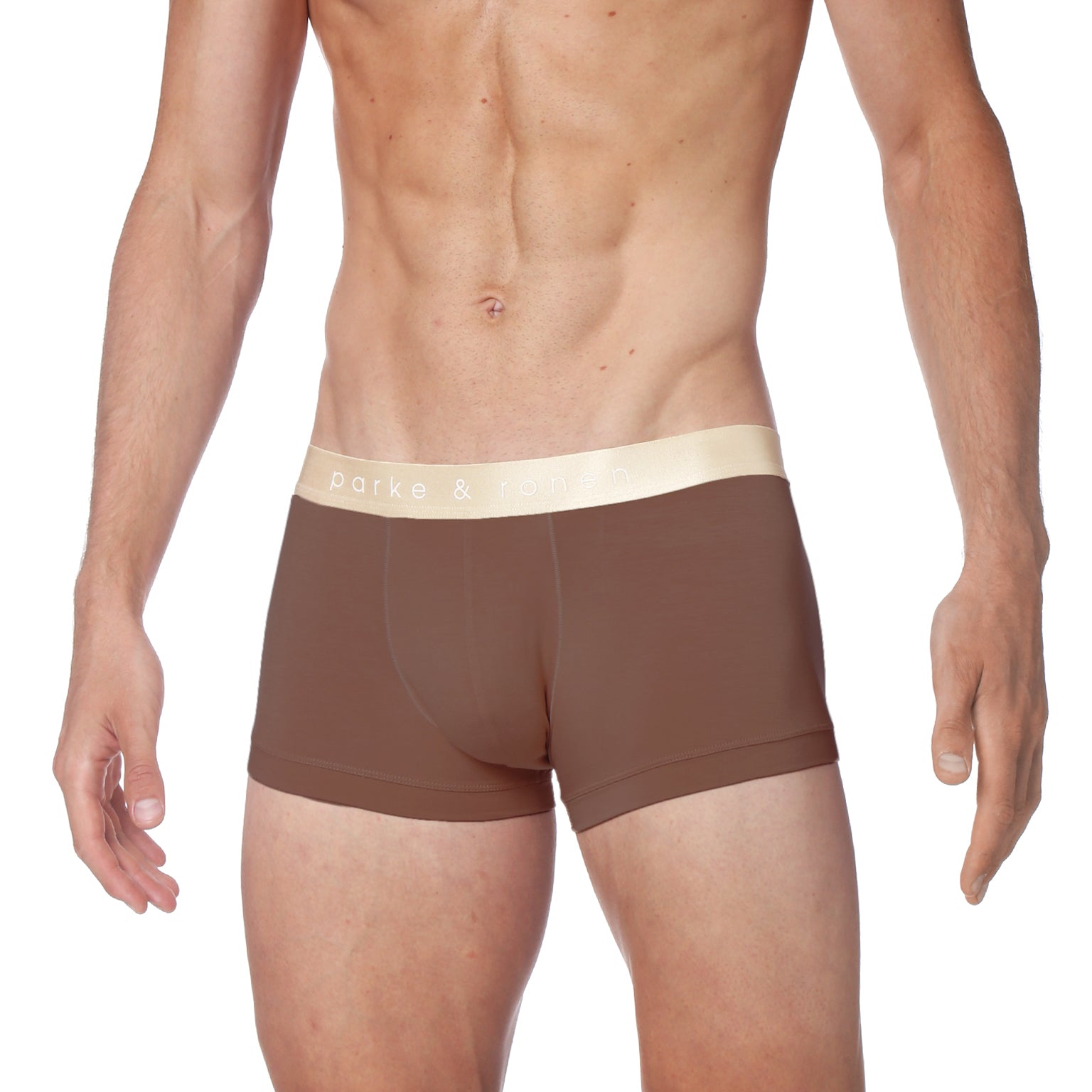 NEW- Chocolate Low Rise Trunk - parke & ronen