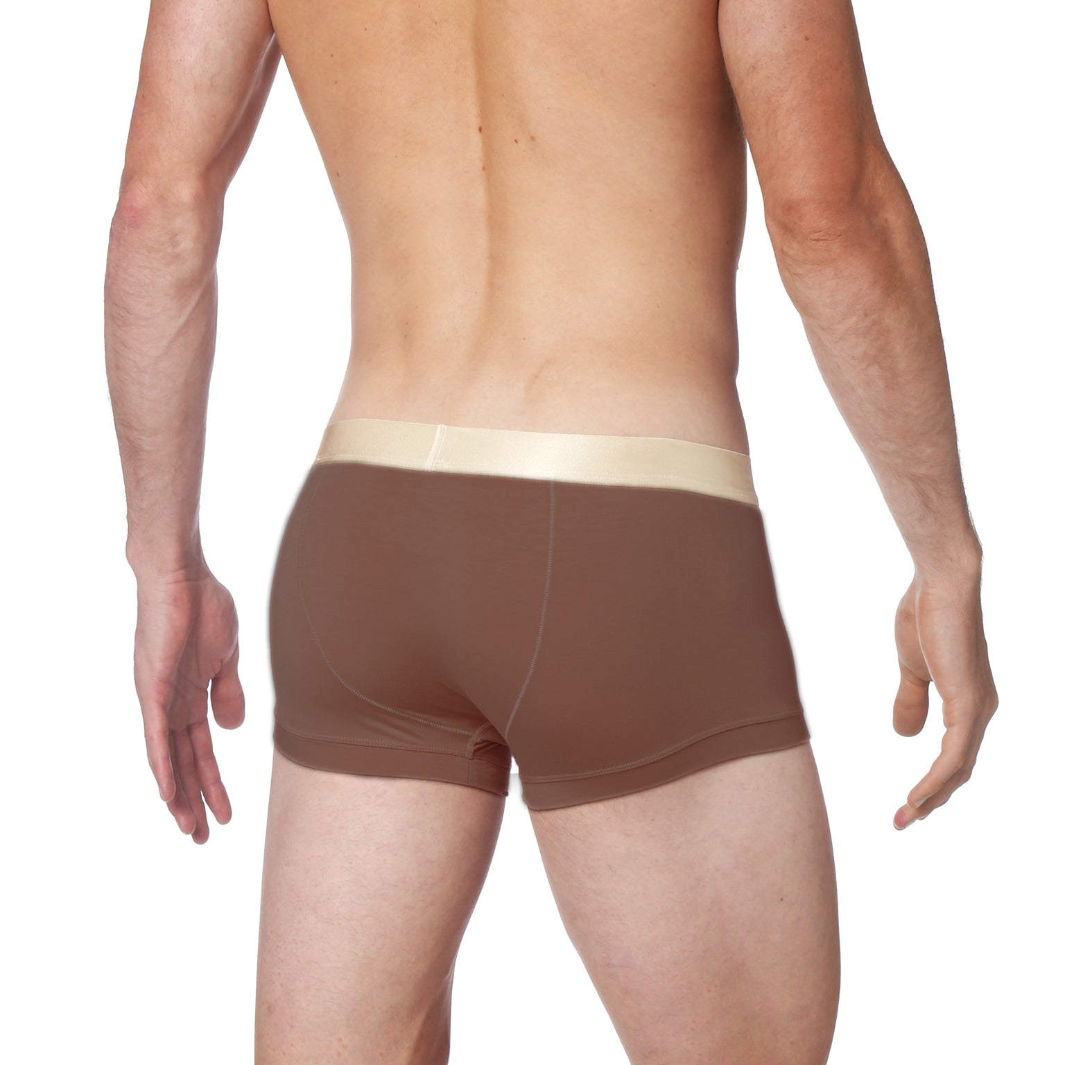 NEW- Chocolate Low Rise Trunk - parke & ronen