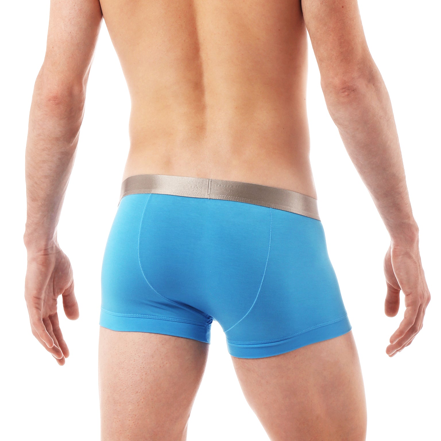 SAVE 50%- Tunisian Blue Solid Low Rise Trunk